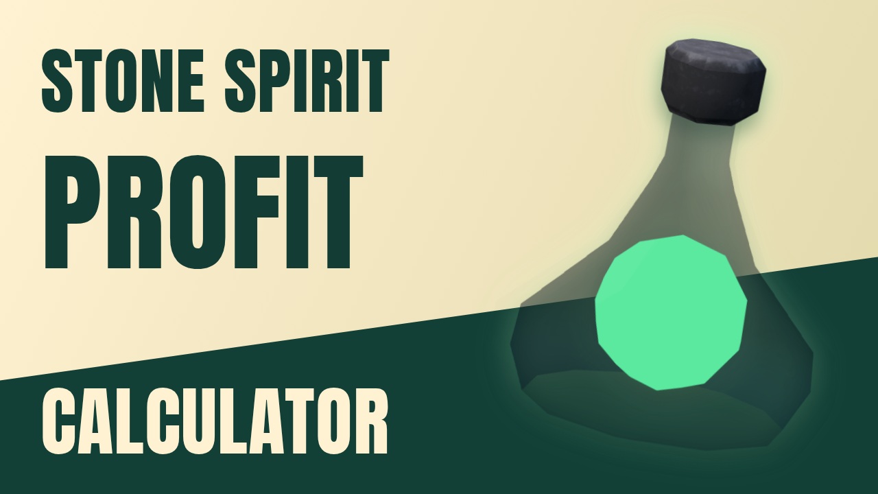 Stone Spirit Profit Calculator